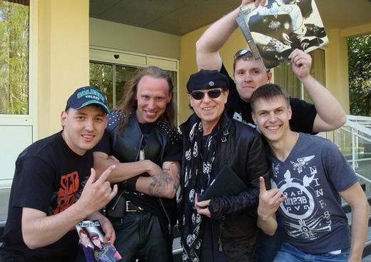 Немецкая рок-группа The Scorpions на концерте в Магнитогорске