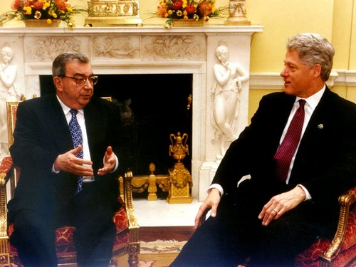 Евгений Примаков и Билл Клинтон, 1997 год. / Reuters